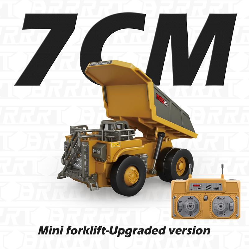 🔥BRRRRT🔧 1/64 Mini RC Construction Trucks Set with Lights, Sounds & Full Detail