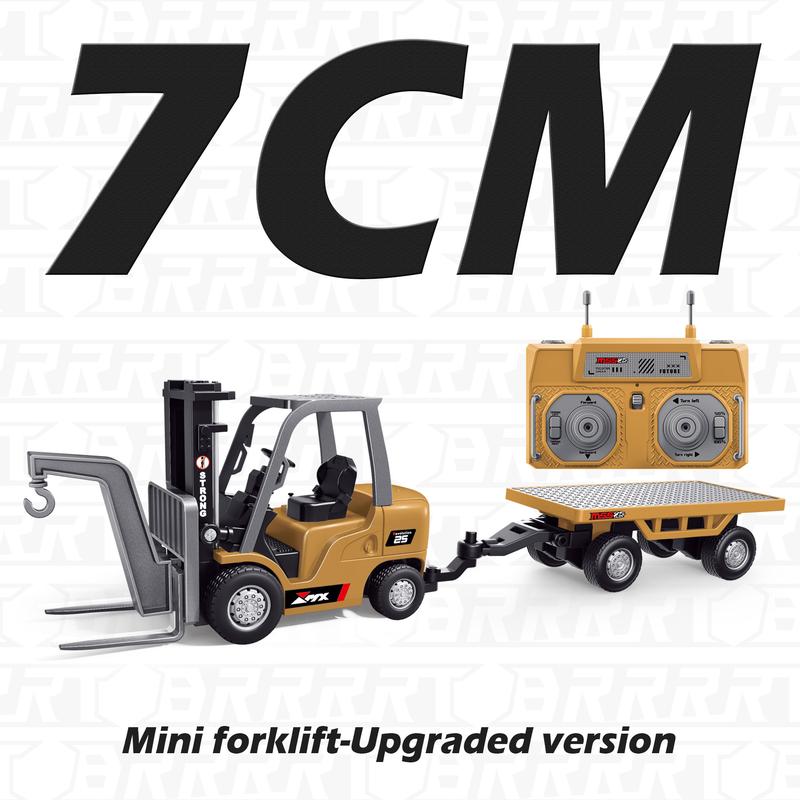 🔥BRRRRT🔧 1/64 Mini RC Construction Trucks Set with Lights, Sounds & Full Detail