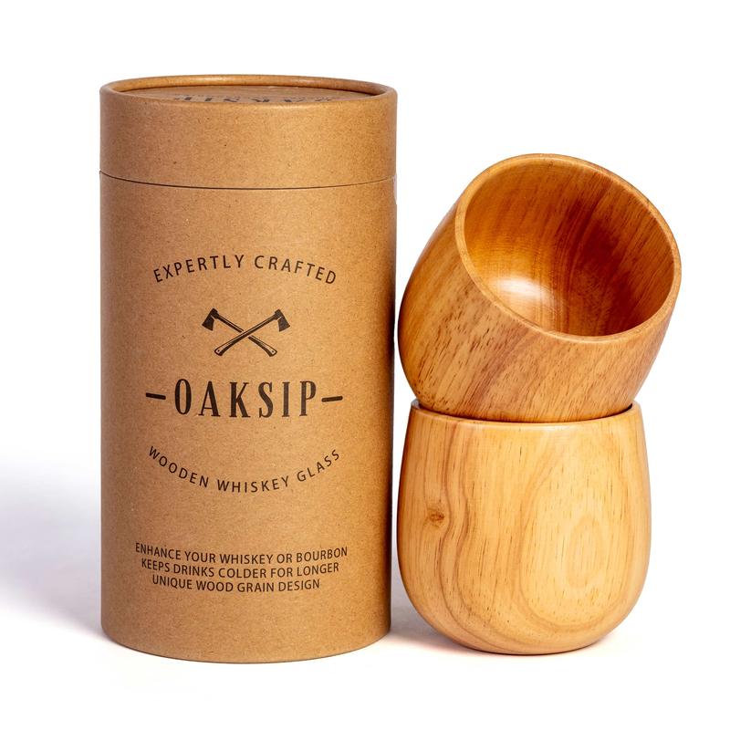 🎁Handmade and Charred Drinking Vessel -Original Wooden Bourbon Drinking Glass