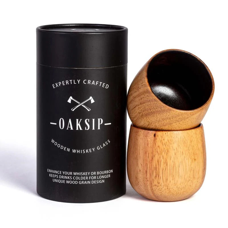 🎁Handmade and Charred Drinking Vessel -Original Wooden Bourbon Drinking Glass