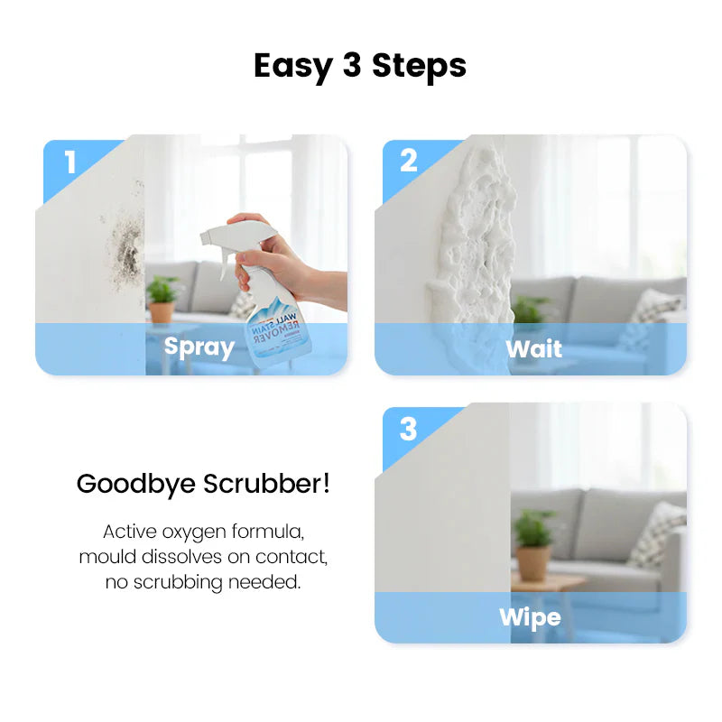 ⏰Final 1-Hour Special！🔥Highly Effective Mould Removal Spray - Prevents Mould Regrowth.✅Save your and your family's health